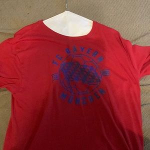 Vintage Adidas red shirt